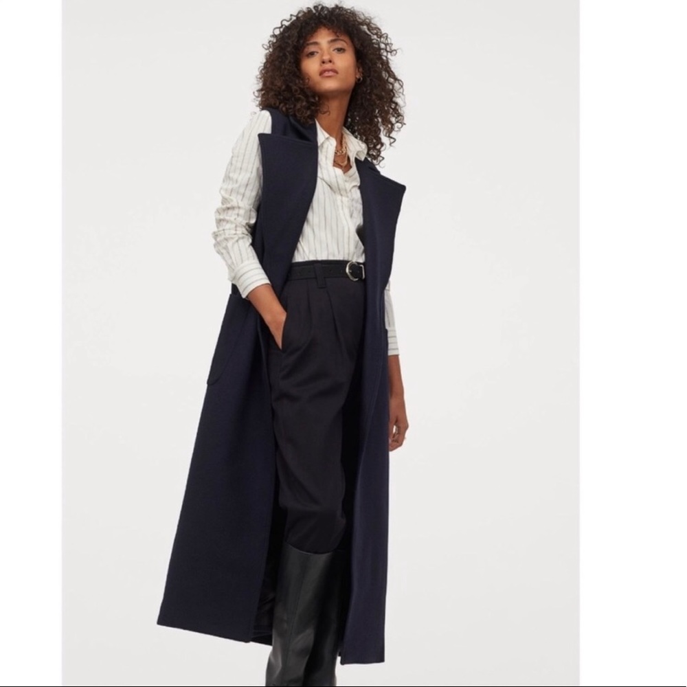 NWT H&M x Giuliva sleeveless coat
